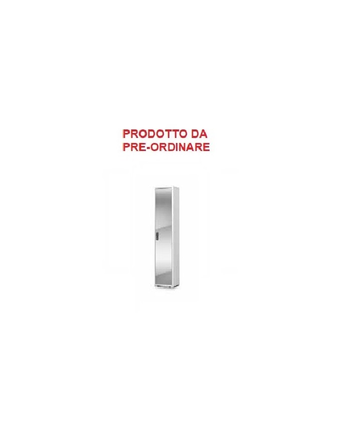 Armadio 1 anta colore Bianco cemento + specchio cod: 3602 - Bigstockshop -  The Best of market
