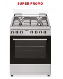 Cucina HYU Libera Installazione 4 Fuochi 60 X 60 cm a Gas con forno elettrico colore Inox cod: FCHN-60E6VLX