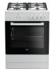 Cucina a Gas BEKO 4 Fuochi a Gas Forno gas Dimensioni 60 x 60 cm Colore Bianco cod: FSG62000DW
