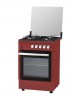 Cucina a Gas STAYLUX 4 Fuochi a Gas Forno a Gas Classe A Dimensioni 60 x 60 cm Colore Nero/Bordeaux cod: