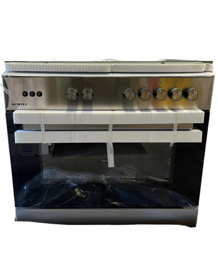 Cucina KUMTEL Libera Installazione 5 Fuochi 90 X 60 cm a Gas con forno a gas colore Grey/Inoxcod: LF699-GG50FF