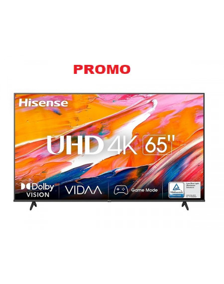 Smart Led Tv Hisense 65" UHD 4K VIDAA U6 Mod: 65A6K