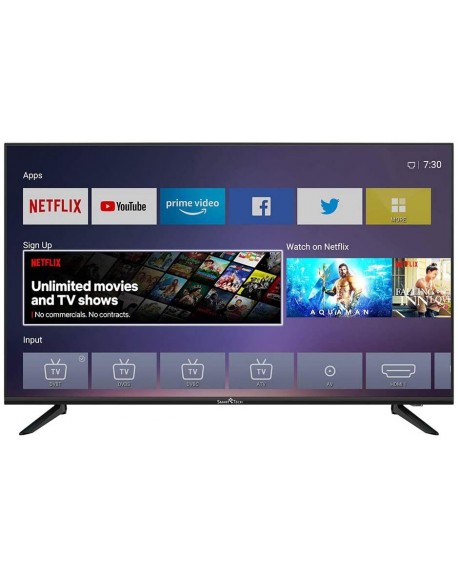 Smart TV SMART TECH 43" UHD 4K Wi-Fi (DVB-T2 / T/C / S2 / S, Colore Nero cod: SMT43F30UC2M1B1