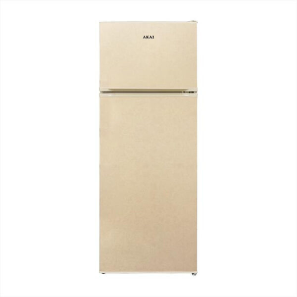 Frigorifero AKAI combinato Classe  A+ Capacità Totale 213 Litri colore Crema Marmorizzato cod: AKFR256NV/T