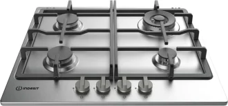 Piano Cottura INDESIT a Gas 60 cm Colore Inox THP641W/IX/I