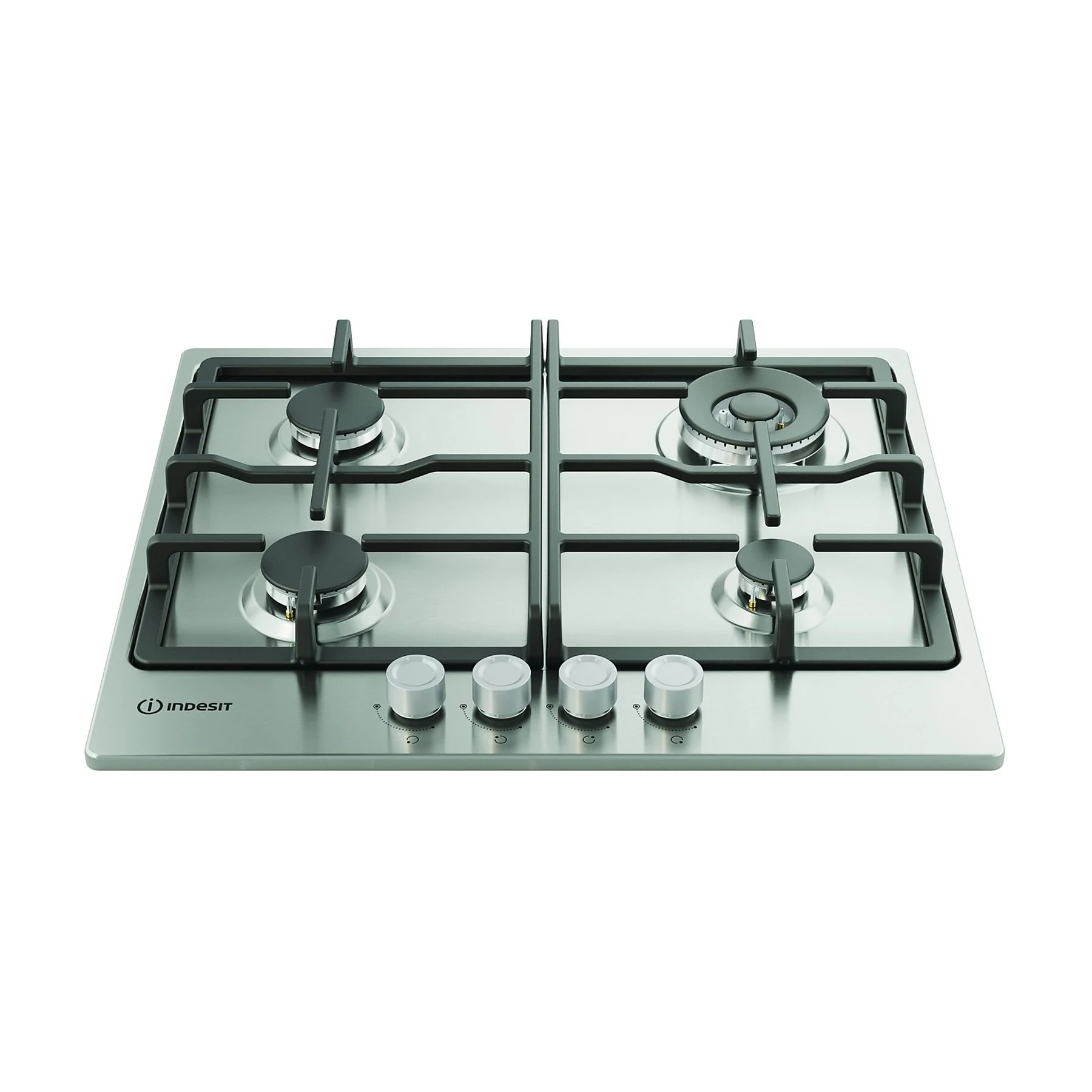 Piano Cottura INDESIT a Gas 60 cm Colore Inox THP641W/IX/I