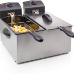 Friggitrice TRISTAR Doppia Capacita, 2X3 Litri, 2 X 1800 W, Zona Fredda, Acciaio Inossidabile cod: FR-6937