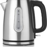 Bollitore TRISTAR 1,7 Litri potenza 2200W colore Acciao inox/nero cod: WK-3373 L