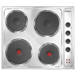 Piano Cottura (COM) Candy Elettrico 4 Zone Cottura da 60 cm Colore Inox cod: CLE64X