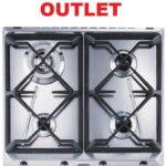 Piano Cottura (EC) SMEG OUT. a Gas 4 Fuochi da 60 cm Colore Inox Serie Contemporanea con FSD cod: SRV564GH3