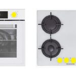 Forno elettrico + Piano cottura HOOVER  Classe A Colore Vetro Bianco/Ghisa cod: HSOT3161WY WIFI/HSGV64SMCWC