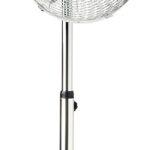 Ventilatore a Piantana TRISTAR potenza 50 W, 18/8 Stainless colore Argento cod: VE-5951