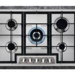 Piano cottura STAYLUX da Incasso a Gas 5 fuochi 70 cm  Inox/Ghisa M7-50BTF