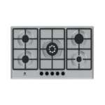 Piano cottura STAYLUX da Incasso a Gas 5 fuochi 90 cm Inox/Ghisa M9-50BTF L