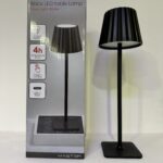 Lampada da tavolo MASTER senza fili colore nero cod: LAMP-02