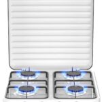 Fornello 4 fuochi gas bianco Kumtell HGCL-1010W