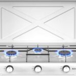 Fornello 3 fuochi gas bianco Kumtell HGCL-1030W