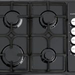 Piano cottura LUXELL da Incasso a Gas 4 fuochi 60 cm colore Nero/ghisa Cod: LX-410 BF