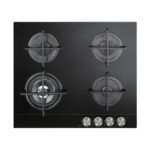 Piano Cottura IKEA a Gas 4 Fuochi 60 cm  Vetro Nero  HBG L30 B