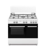 Cucina SCHAUB LORENZ 5 Fuochi a Gas Forno Elettrico 90x60 Bianco SS590EW