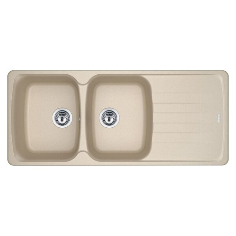 Lavello FRANKE incasso 2 vasche con gocciolatoio Reversibile Anthea Avena AZG621