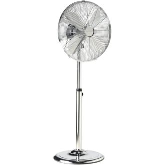 Ventilatore a Piantana TRISTAR potenza 50 W, 18/8 Stainless colore Argento cod: VE-5951