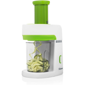 Taglia verdure a spirale TRISTAR 120W Colore Bianco e Verde 4 Lame in Acciaio Cod. MX-4816
