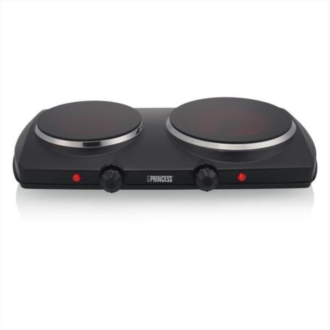 Piastra elettrica PRINCESS Double Ceramic Hot 2000 W Nera cod: 303021