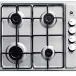 Piano cottura STAYLUX da Incasso a Gas 4 fuochi 60 cm colore acciaio Inox Cod: LX-410 BF INOX