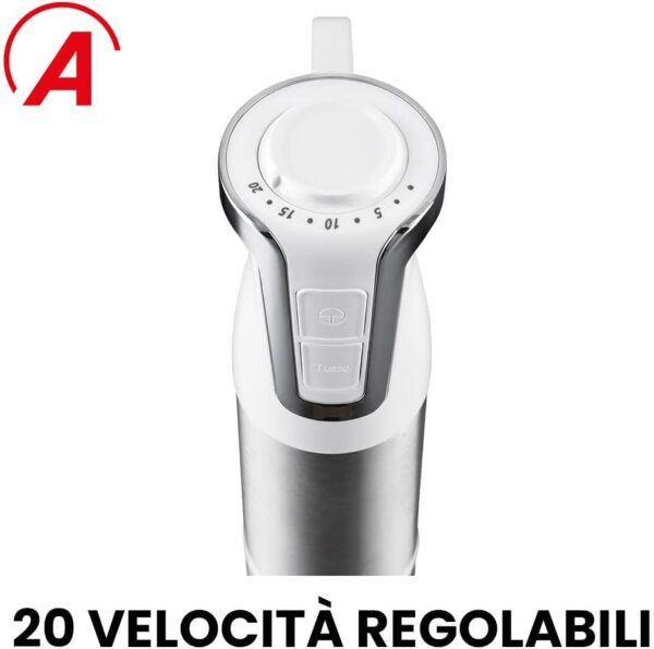 Mixer a immersione ARDES potenza 1000 Watt 4 lame colore Inox cod: ARMIX02 - immagine 2