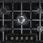 Piano cottura STAYLUX da Incasso a Gas 70cm acciaio Nero/Rust. M7-50BTF NERO R L