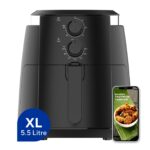 Friggitrice KUMTEL Capacità 5,5 Litri 1500 Watt Colore Nero cod: HAF-01