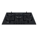 Piano Cottura WHIRLPOOL a Gas 5 Fuochi 75 cm Vetro Nero/ghisa GOA 7523/NB1