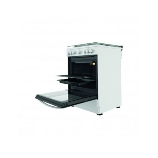 Cucina INDESIT 4 Fuochi a Gas Forno Elettrico ventilato con grill 60 x 60 cm Colore Bianco cod: IS67G4PHW/E - immagine 2