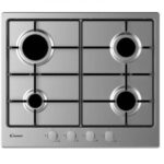 Piano Cottura CANDY a Gas 4 Fuochi 60 cm  Acciaio Inox CHW6BRX