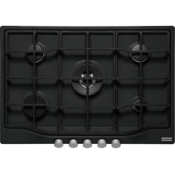 Piano Cottura FRANKE a Gas 5 Fuochi Gas 75cm Nero FCH7554GTCONC