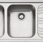 Lavello FRANKE da incasso 2 vasche con gocciolatoio DX colore Inox RRX621 DX