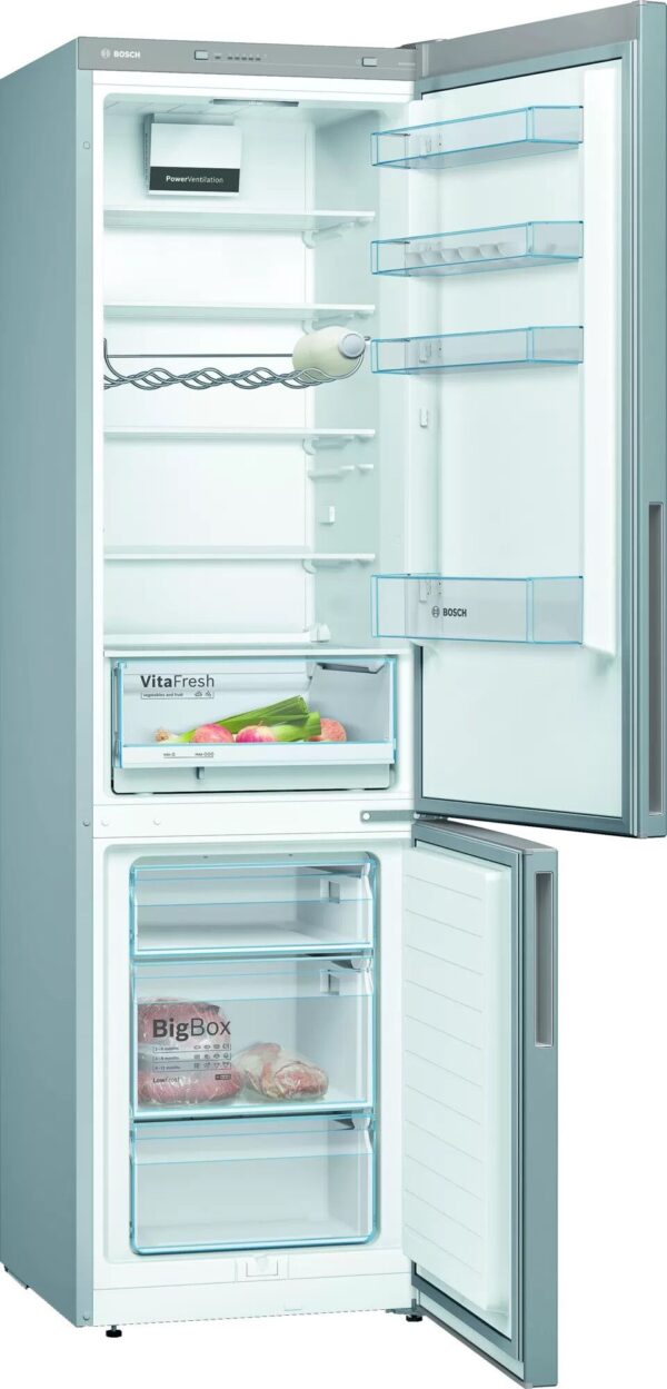 Frigorifero BOSCH Serie 4 Low Frost 343 lt Classe E Inox KGV39VLEAS - immagine 2