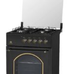Cucina STAYLUX OUT. 4 Fuochi a Gas Forno a gas 60x60 cm Colore Black/rustico cod: LF66GG-40F BLACK/RUSTIC OUT.