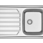 Lavello APELL 1 Vasca con gocciolatoio a sinistra Acciaio ID861ILBC