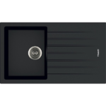 Lavello APELL 1 Vasca con gocciolatoio Reversibile colore Nero cod: PTPL861GB