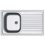 Lavello APELL 1 Vasca con gocciolatoio a destra colore Acciaio cod: OHN861IRPC