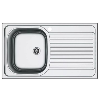 Lavello APELL 1 Vasca con gocciolatoio a destra colore Acciaio cod: OHN861IRPC