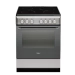 Cucina WHIRLPOOL 4 piastre in vetro ceramica forno elettrico colore Acciaio Inox/nero cod: WS6VMH60X2AUS
