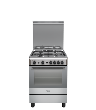 Cucina HOTPOINT 4 fuochi a gas forno gas 60 X 60 colore Acciaio Inox cod: A6GG1F (X) EX