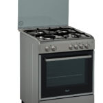 Cucina WHIRLPOOL 4 Fuochi a Gas Forno GAS 60x60 Inox/Nero ACMK 6110/IX/1