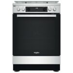 Cucina WHIRLPOOL 4 Fuochi a Gas Forno Elettrico 60 x 60 cmInox/Nero WS68G8CHX/E