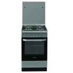 Cucina HOTPOINT 50 x 60 cm 4 fuochi a gas forno gas Inox/Nero AS5G1PMX/MEA
