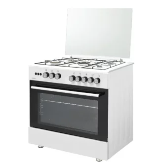 Cucina KUMTEL 90 X 60 Tutto forno a gas NO TERMO COPPIA Colore Bianco cod: 699-GG50 WHITE