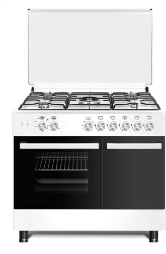 Cucina STAYLUX 90 X 60 Forno elettrico 60 cm con porta bombola Colore Bianco cod: 696-S50F WHITE